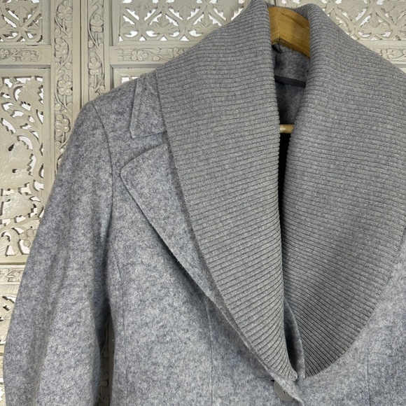 Iris Setlakwe Gray Wool Blend Removable Collar Single Button Blazer Jacket Sz XS - Picture 3 of 9